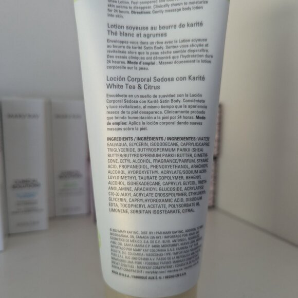 Mary Kay - White Tea & Citrus Satin Body Silkening Shea Lotion - Picture 2 of 2